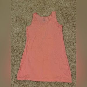 Vanity orange/coral tank top, size L